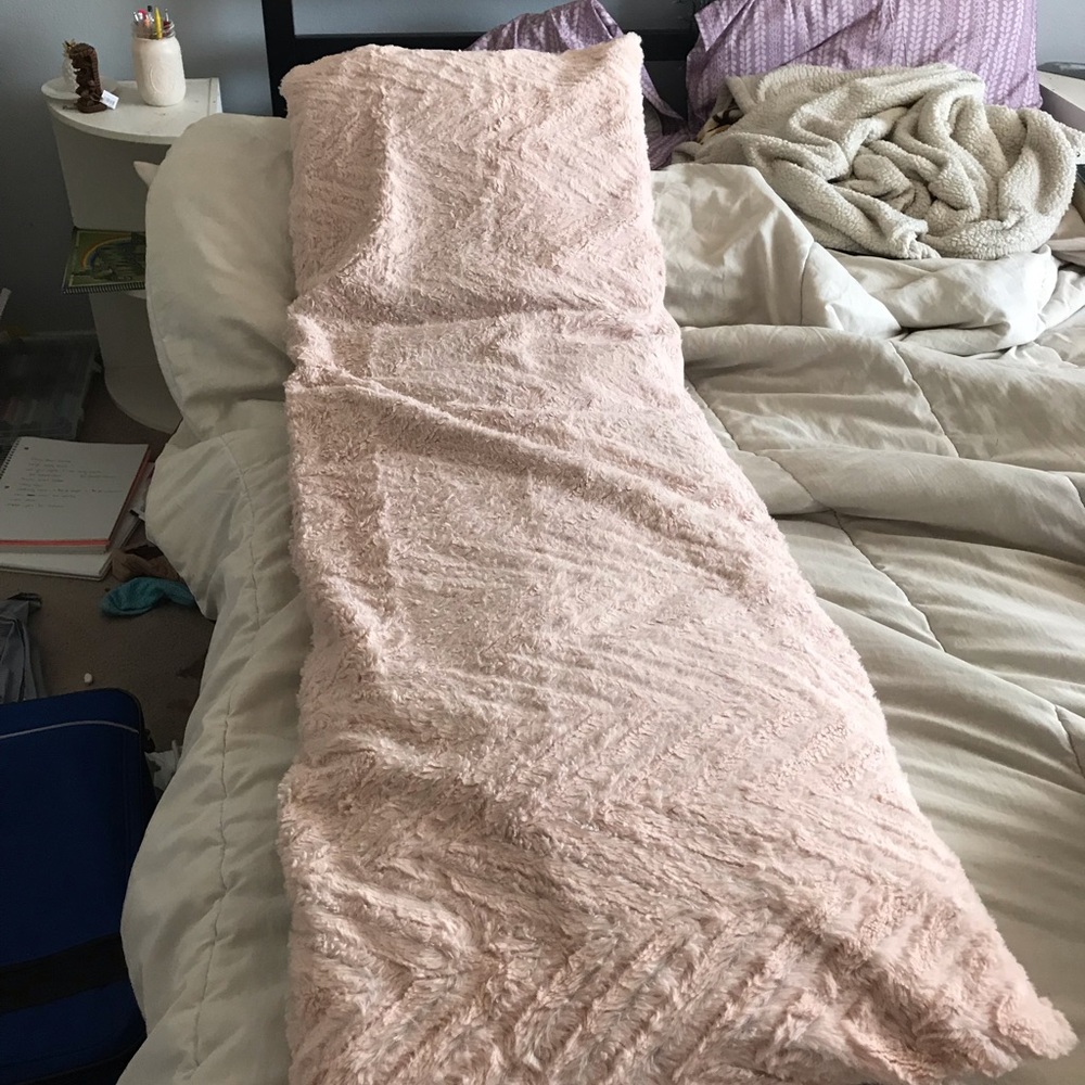 blush pink body pillow